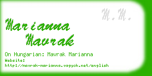 marianna mavrak business card